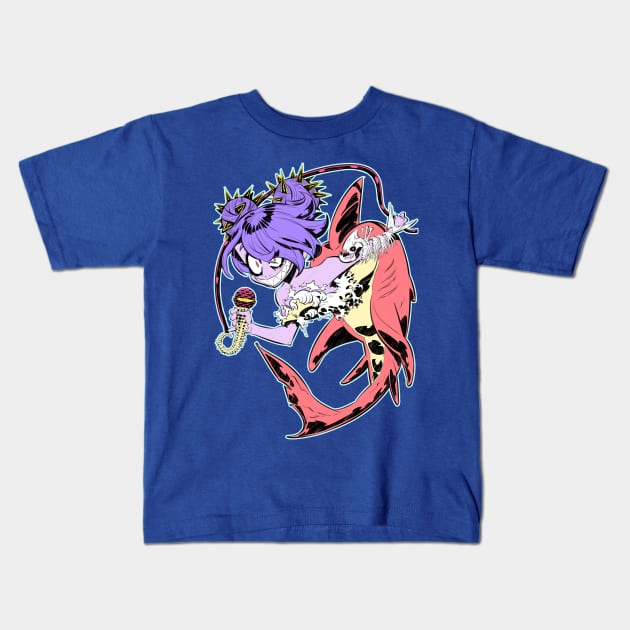 Mermaid Girl Kids T-Shirt by Rafchu